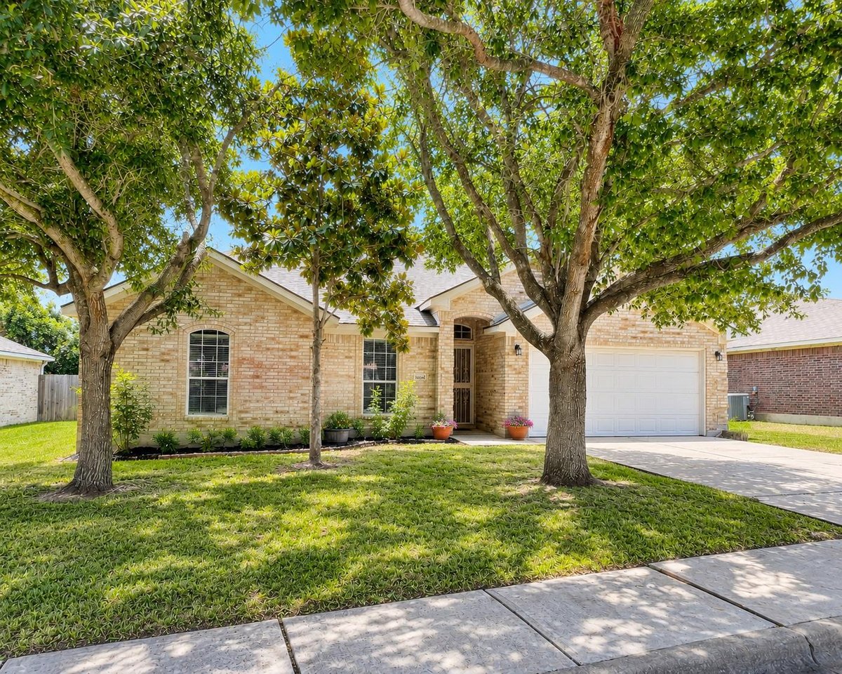 View 1604 Prickly Pear ST in Meadows At Clear Fork 1604 Prickly Pear ST - front exterior - Luxury home in Meadows At Clear Fork, Lockhart, TX
