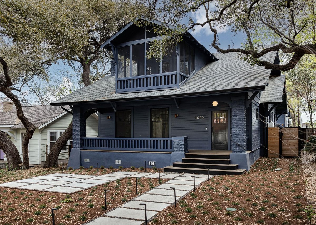 View 1605 Brackenridge St in Fairview Park 1605 Brackenridge St - front exterior - Luxury home in Fairview Park, Austin, TX