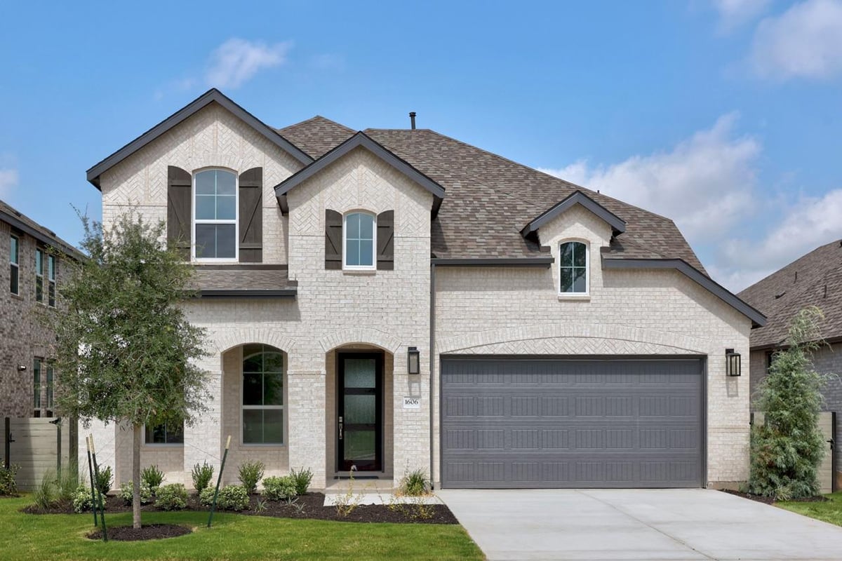 1606 Crimson Sunset DR - front exterior - Luxury home in Wolf Ranch West Sec 7B, Georgetown, TX