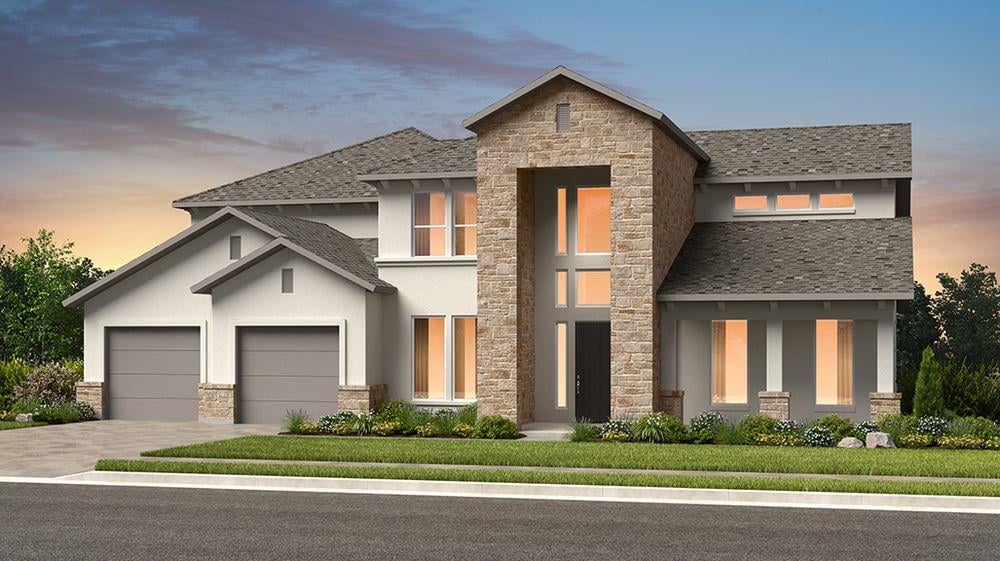 View 1609 Caracalla Cv in Travisso 1609 Caracalla Cv - front exterior - Luxury home in Travisso, Leander, TX