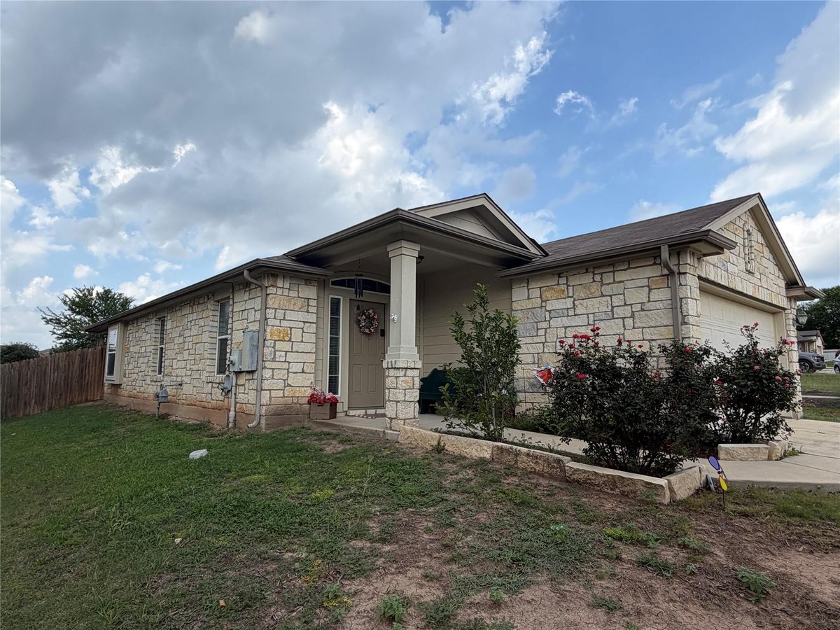 View 161 Collared Dove CV in MEADOWS OF KYLE 161 Collared Dove CV - front exterior - Luxury home in MEADOWS OF KYLE, Kyle, TX