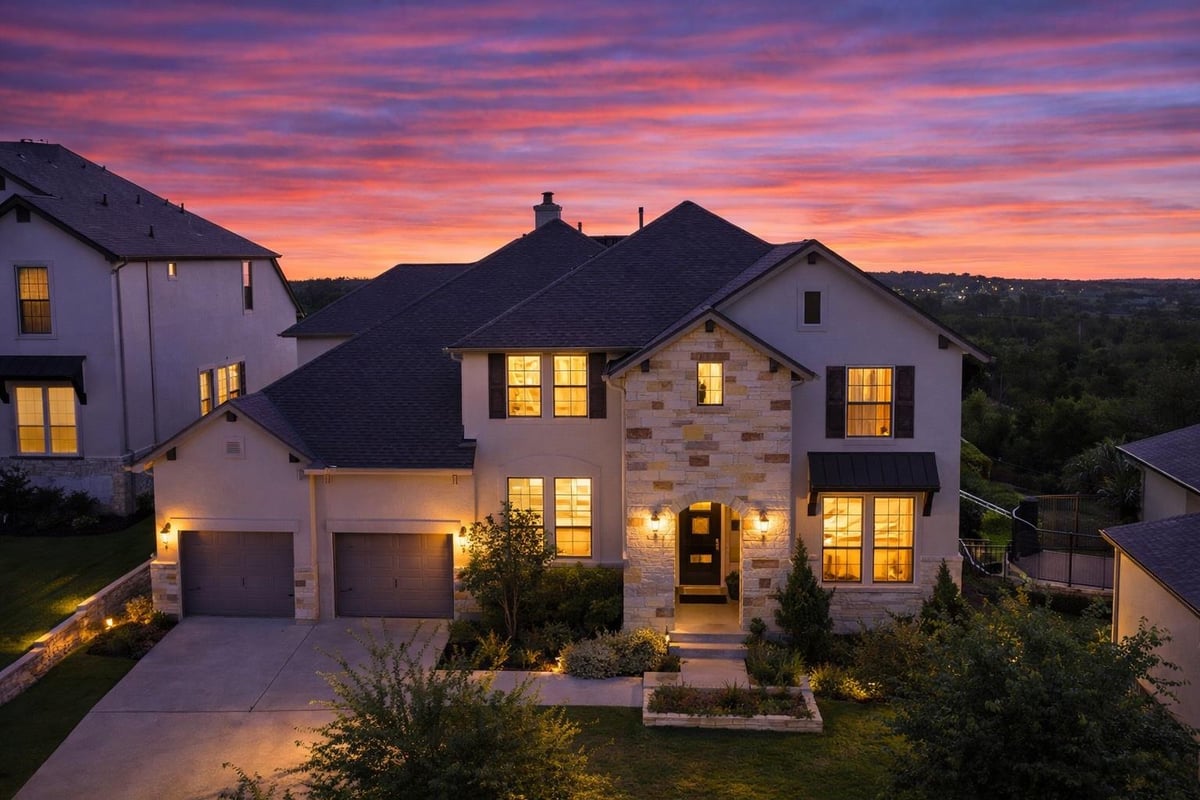 View 16104 Golden Top Dr in Rocky Creek 16104 Golden Top Dr - front exterior - Luxury home in Rocky Creek, Austin, TX