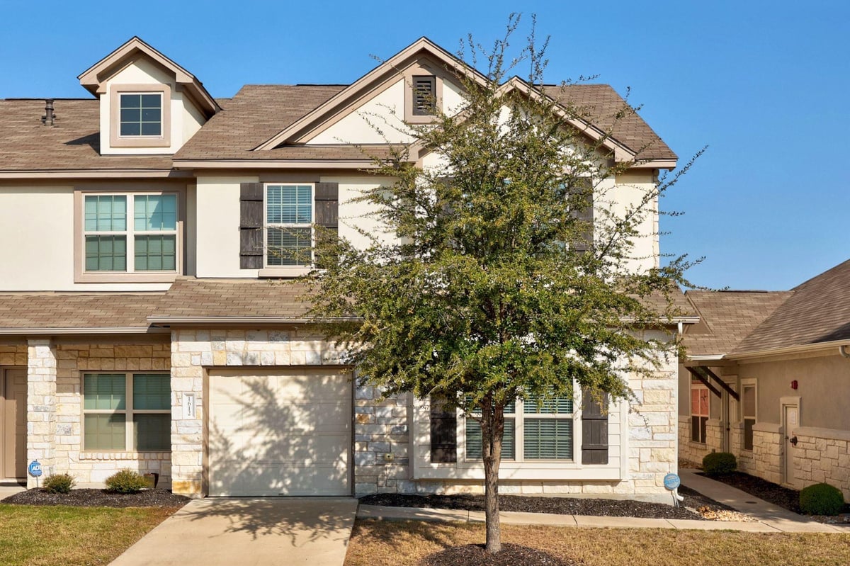 View 1612 Catalan Rd Unit #201 in Smithfield Condominiums 1612 Catalan Rd Unit #201 - front exterior - Luxury home in Smithfield Condominiums, Austin, TX