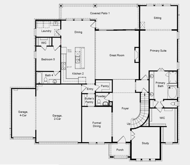 Living area at 1617 Caracalla Cv - 5 bed 4 bath home