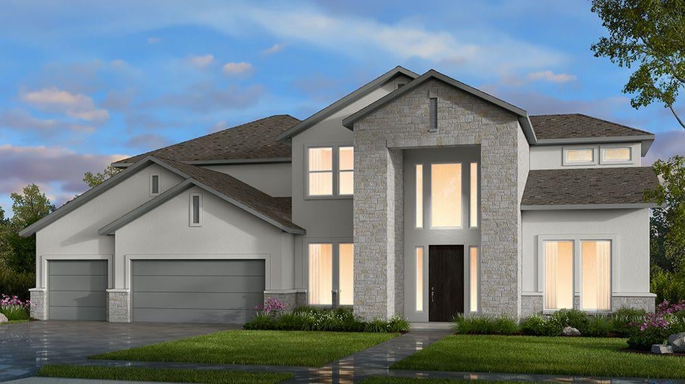 View 1621 Alasio Dr in Travisso 1621 Alasio Dr - front exterior - Luxury home in Travisso, Leander, TX
