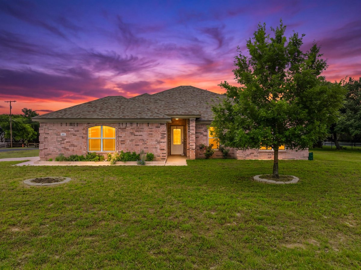 View 1626 Homestead in Wells Ranch Ph 4 1626 Homestead - front exterior - Luxury home in Wells Ranch Ph 4, Kempner, TX