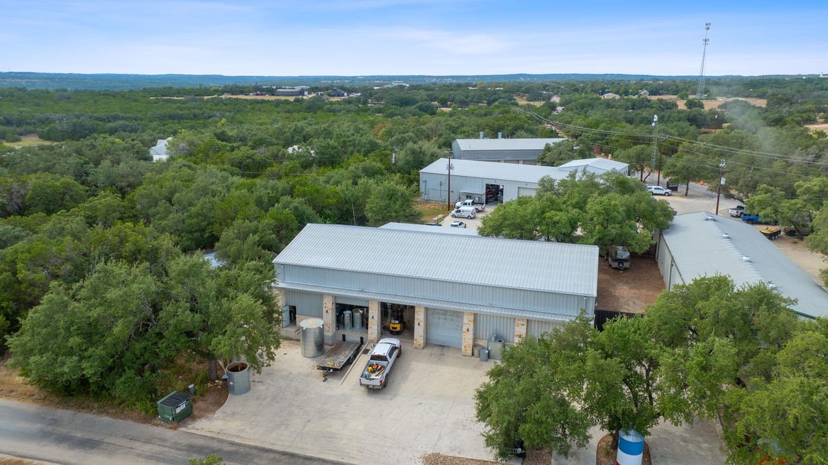 Kitchen at 16299 Fitzhugh Rd Unit #E - Silver Creek Bus Park, Dripping Springs, TX