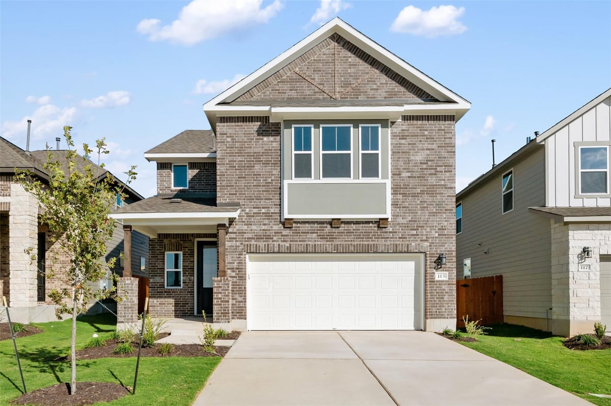 View 163 Clover BND in Lariat 163 Clover BND - front exterior - Luxury home in Lariat, Liberty Hill, TX