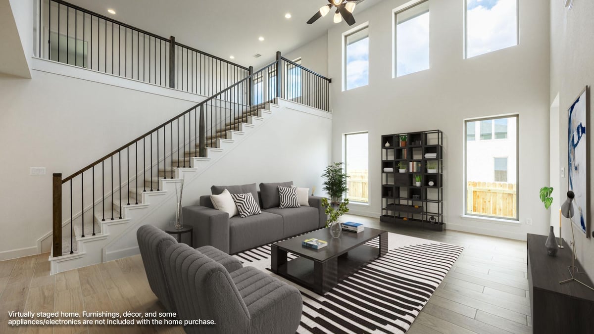 Living area at 163 Covered Bridge Trl - 4 bed 3 bath home