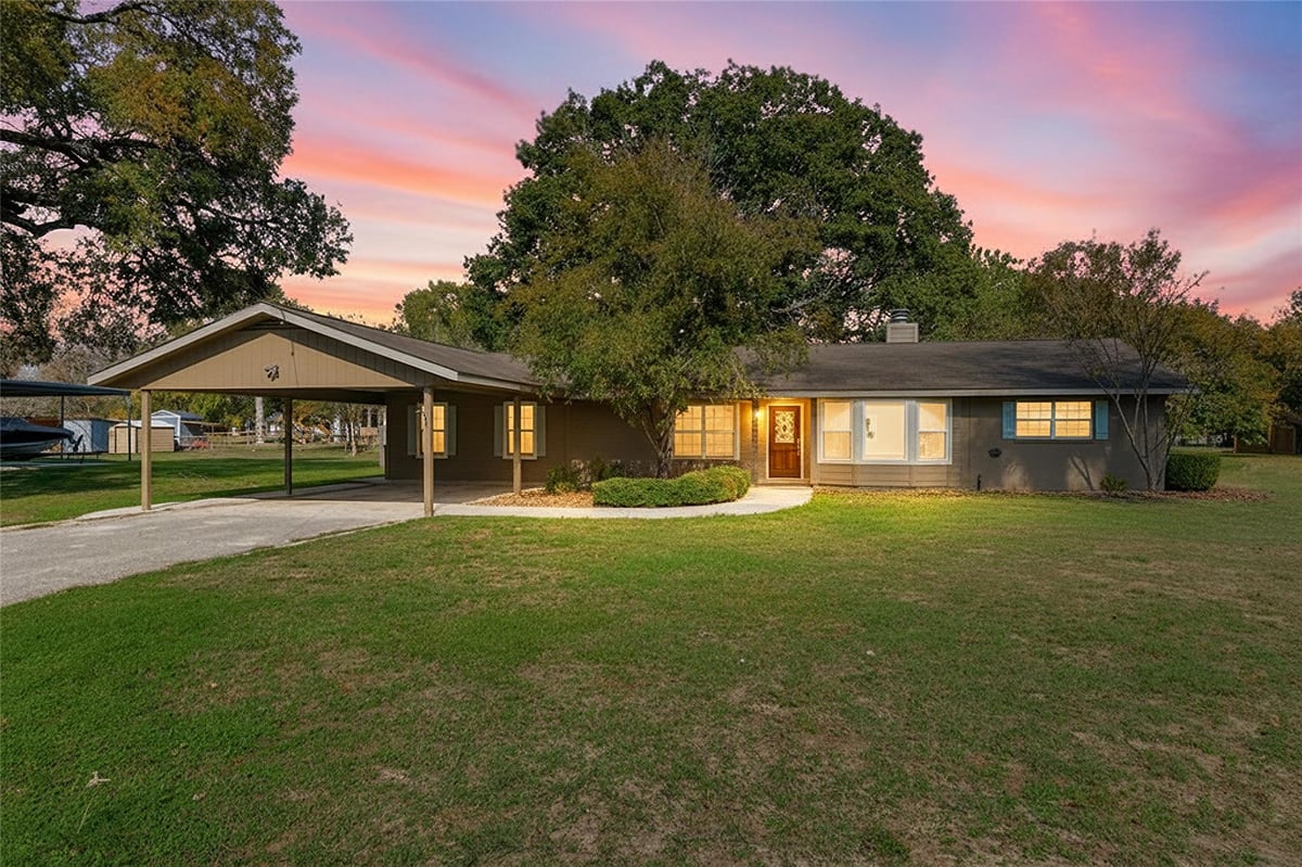 View 163 Lakeside DR in Pecan Cove #1 163 Lakeside DR - front exterior - Luxury home in Pecan Cove #1, Seguin, TX
