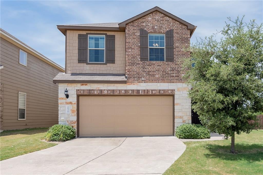 View 16328 Travesia Way in Raceway Single Family Sub Sec 16328 Travesia Way - front exterior - Luxury home in Raceway Single Family Sub Sec, Austin, TX
