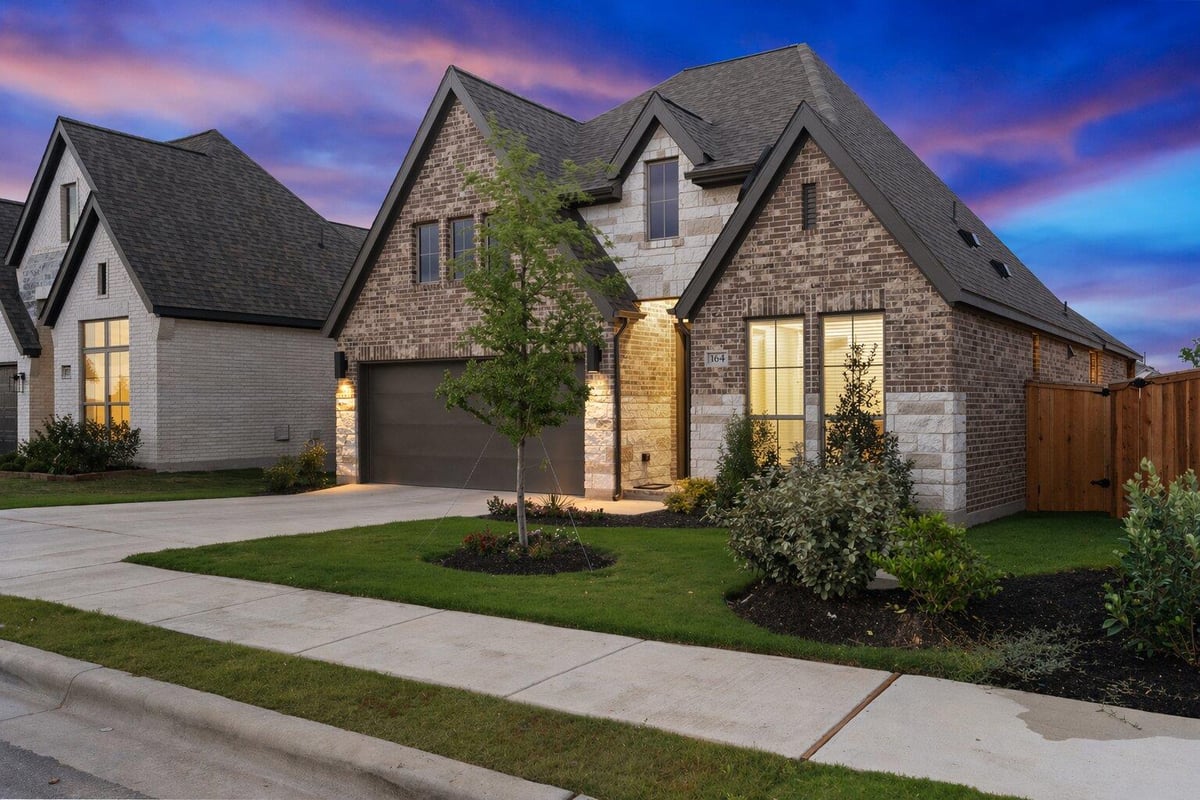 View 164 High Rock Pass in 6 CREEKS 164 High Rock Pass - front exterior - Luxury home in 6 CREEKS, Kyle, TX