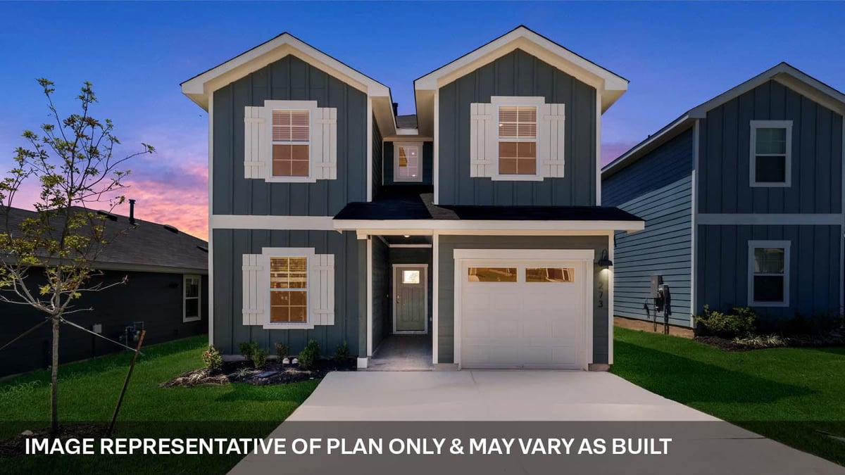 164 Orange Flame BLVD - front exterior - Luxury home in MARIGOLD, Kyle, TX