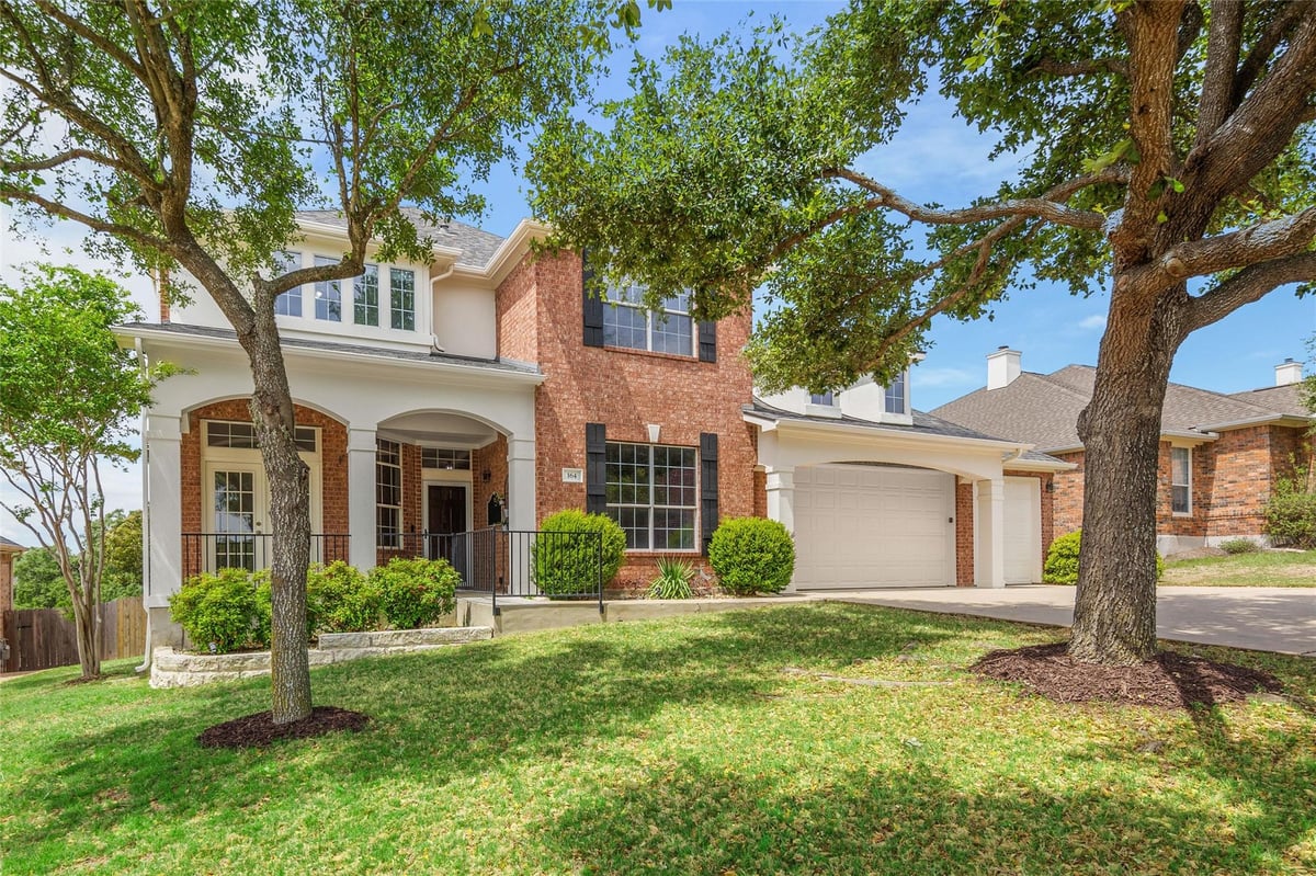 View 164 Wild Plum Way in Highpointe 164 Wild Plum Way - front exterior - Luxury home in Highpointe, Austin, TX