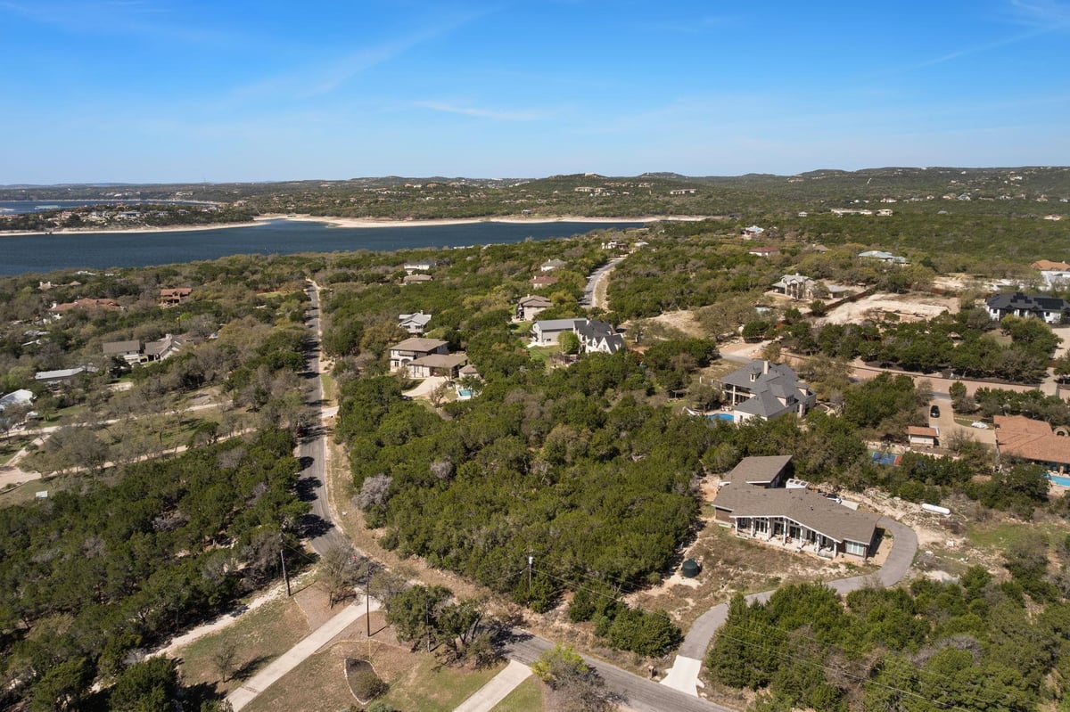 View 16400 Jackson St in Village At Volente Ph 02 16400 Jackson St - front exterior - Luxury lot in Village At Volente Ph 02, Volente, TX