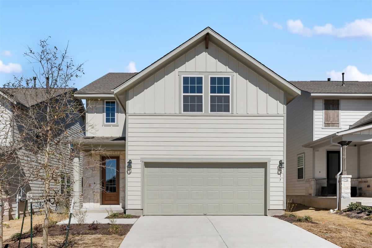 View 166 Clover BND in Lariat 166 Clover BND - front exterior - Luxury home in Lariat, Liberty Hill, TX