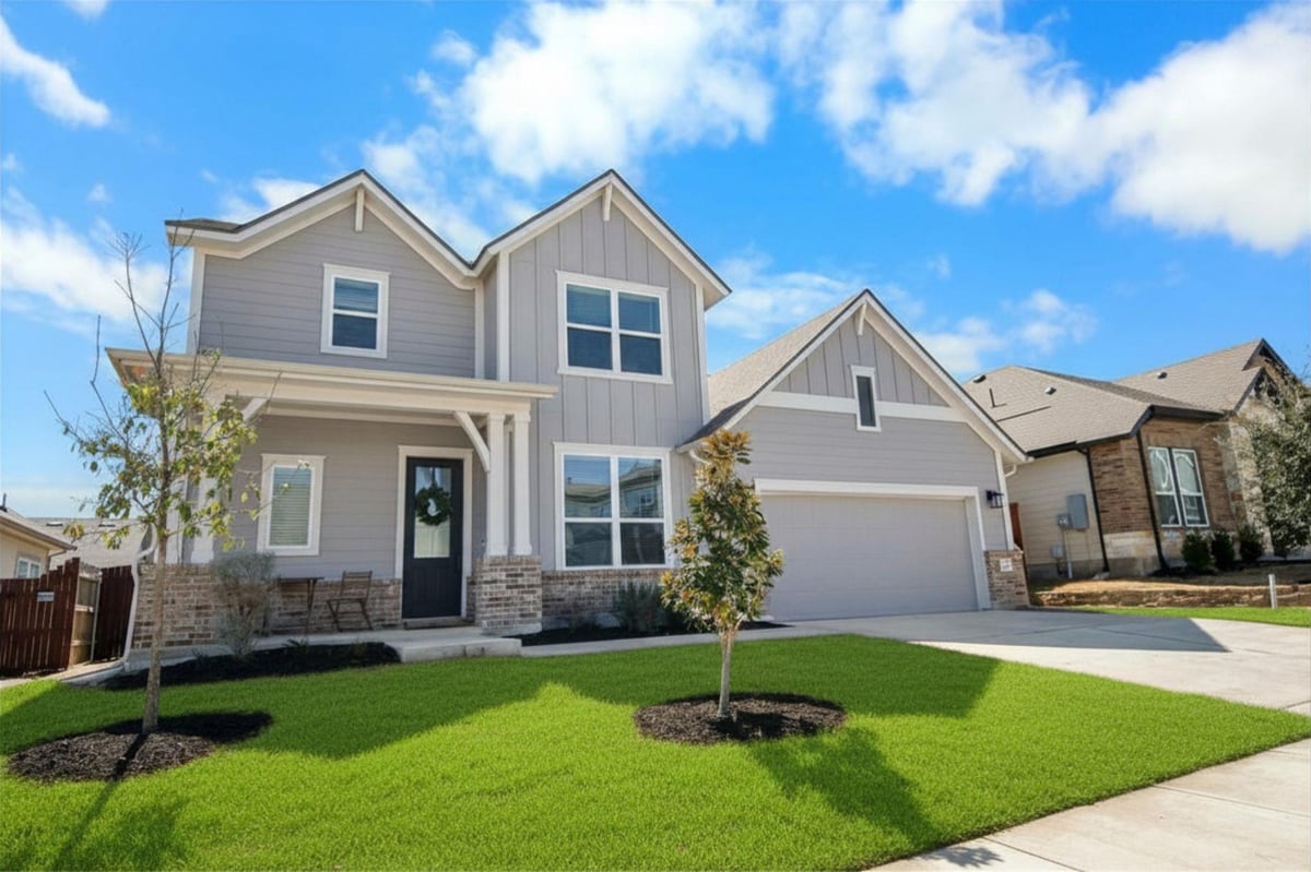 View 166 Twistleaf DR in Sunfield Ph Four Sec Three A 166 Twistleaf DR - front exterior - Luxury home in Sunfield Ph Four Sec Three A, Buda, TX