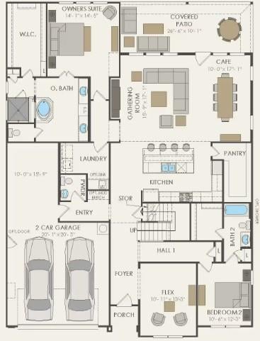 Living area at 16621 Embry Way - 5 bed 4 bath home