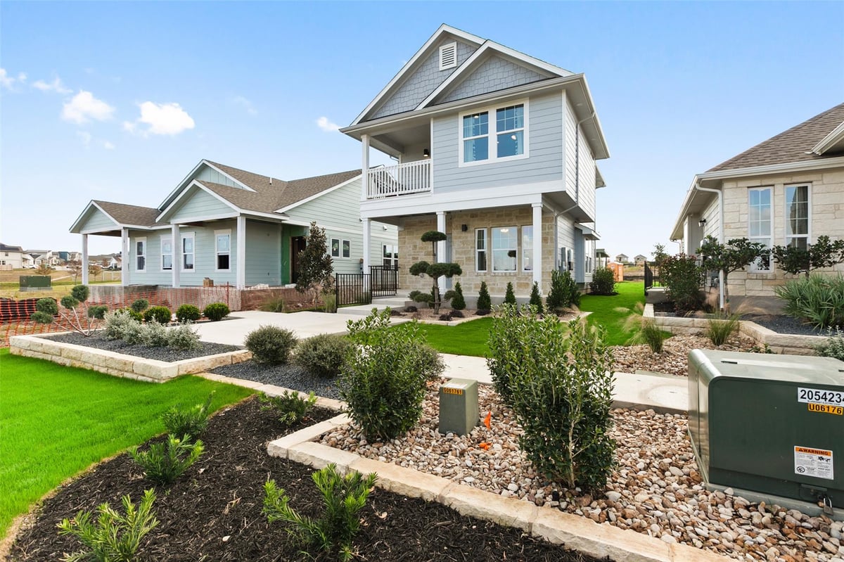 View 16701 Radiant Dr in Whisper Valley 16701 Radiant Dr - front exterior - Luxury home in Whisper Valley, Manor, TX