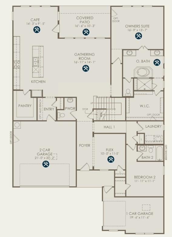 Living area at 16721 Aminia Ave - 4 bed 3 bath home