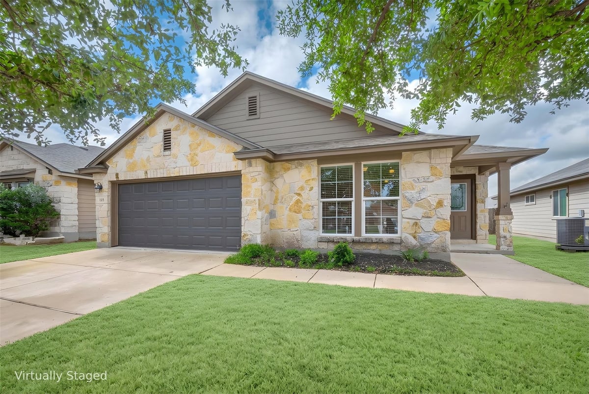 View 168 Cazador Dr in El Camino Real Ph 1 Sec 3B 168 Cazador Dr - front exterior - Luxury home in El Camino Real Ph 1 Sec 3B, San Marcos, TX