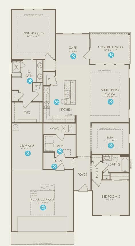 Living area at 168 Frontera Dr - 2 bed 2 bath home