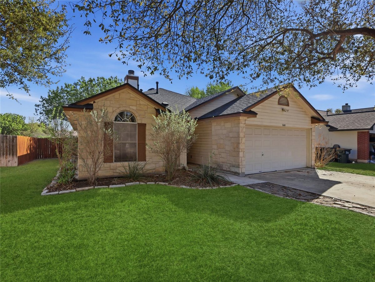 View 168 Keystone Loop in Steeplechase Sub Ph III Sec 2-B 168 Keystone Loop - front exterior - Luxury home in Steeplechase Sub Ph III Sec 2-B, Kyle, TX