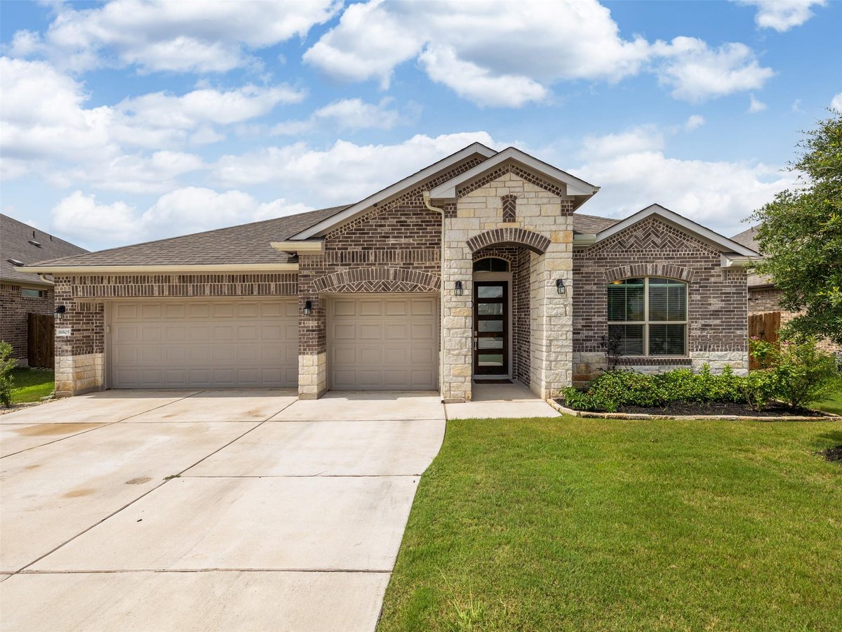 View 16805 Casa Anna DR in Sorento 16805 Casa Anna DR - front exterior - Luxury home in Sorento, Pflugerville, TX