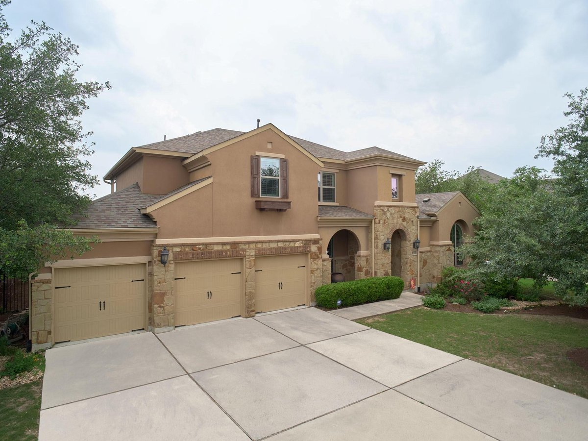 View 16813 Broomweed CV in Rocky Creek Ranch Sec 2 16813 Broomweed CV - front exterior - Luxury home in Rocky Creek Ranch Sec 2, Austin, TX
