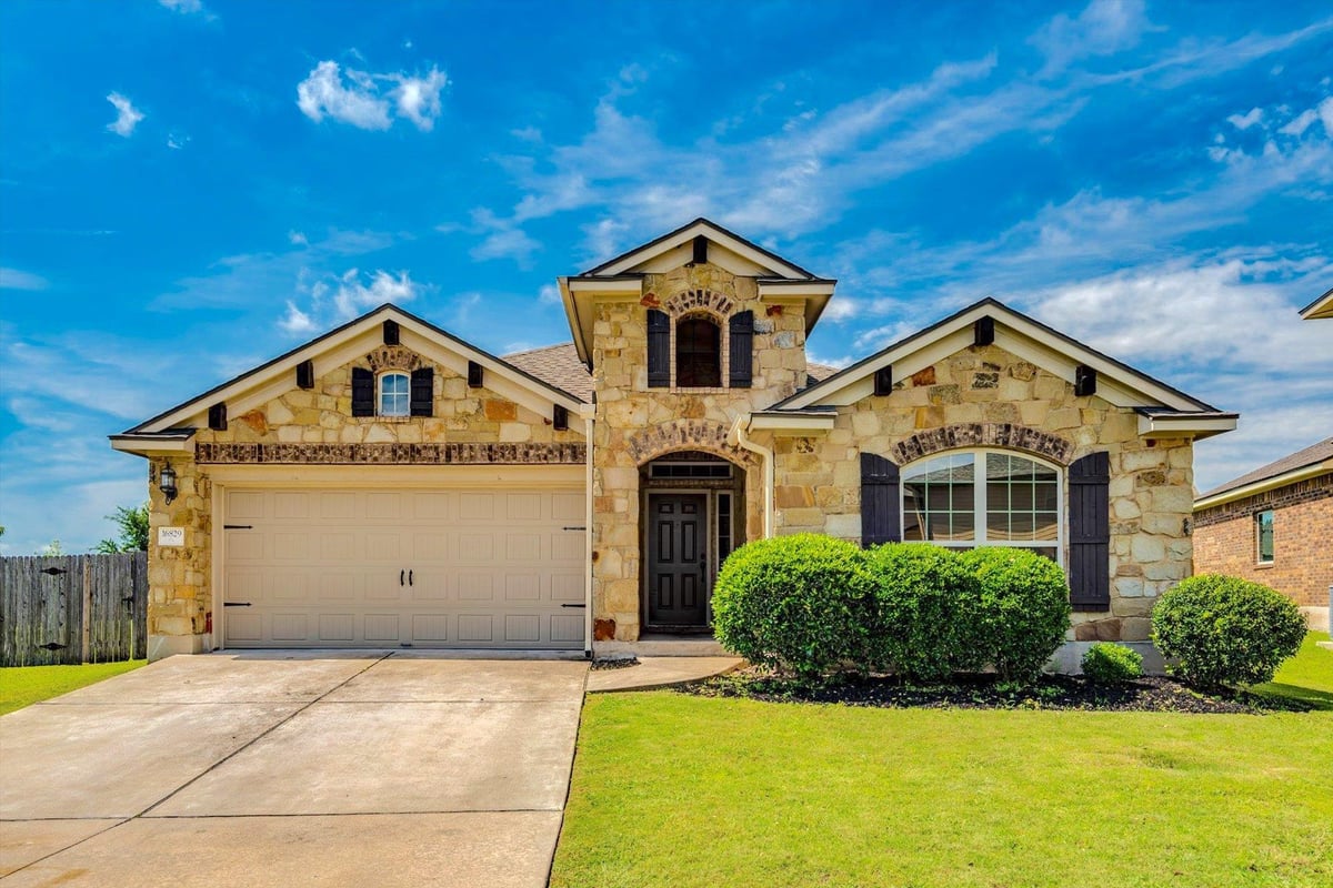 View 16829 Ruggio RD in Reserve At Westcreek 16829 Ruggio RD - front exterior - Luxury home in Reserve At Westcreek, Pflugerville, TX
