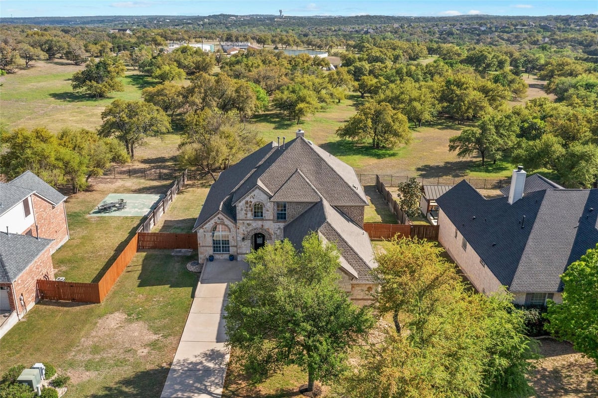 View 170 Brighton LN in BELTERRA 170 Brighton LN - front exterior - Luxury home in BELTERRA, Austin, TX