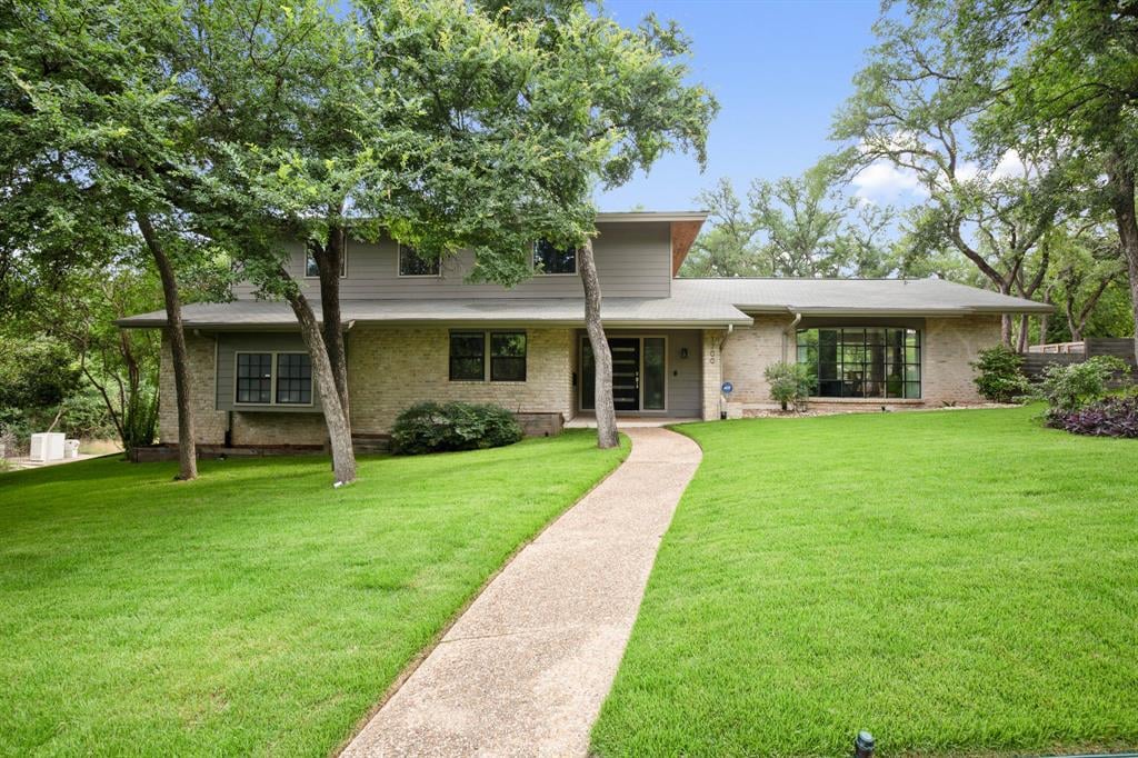 View 1700 Windoak Dr in South Gate Terrace Sec 1 1700 Windoak Dr - front exterior - Luxury home in South Gate Terrace Sec 1, Austin, TX