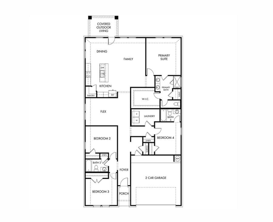Living area at 17000 Lomond Way - 4 bed 3 bath home