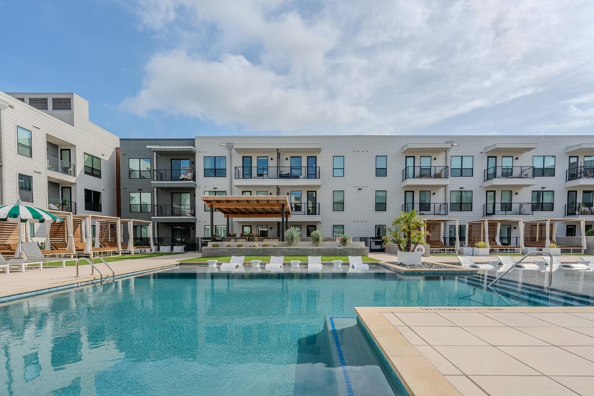 View 1701 Simond Ave Unit #201 in Parkside/Mueller Condo 1701 Simond Ave Unit #201 - front exterior - Luxury home in Parkside/Mueller Condo, Austin, TX