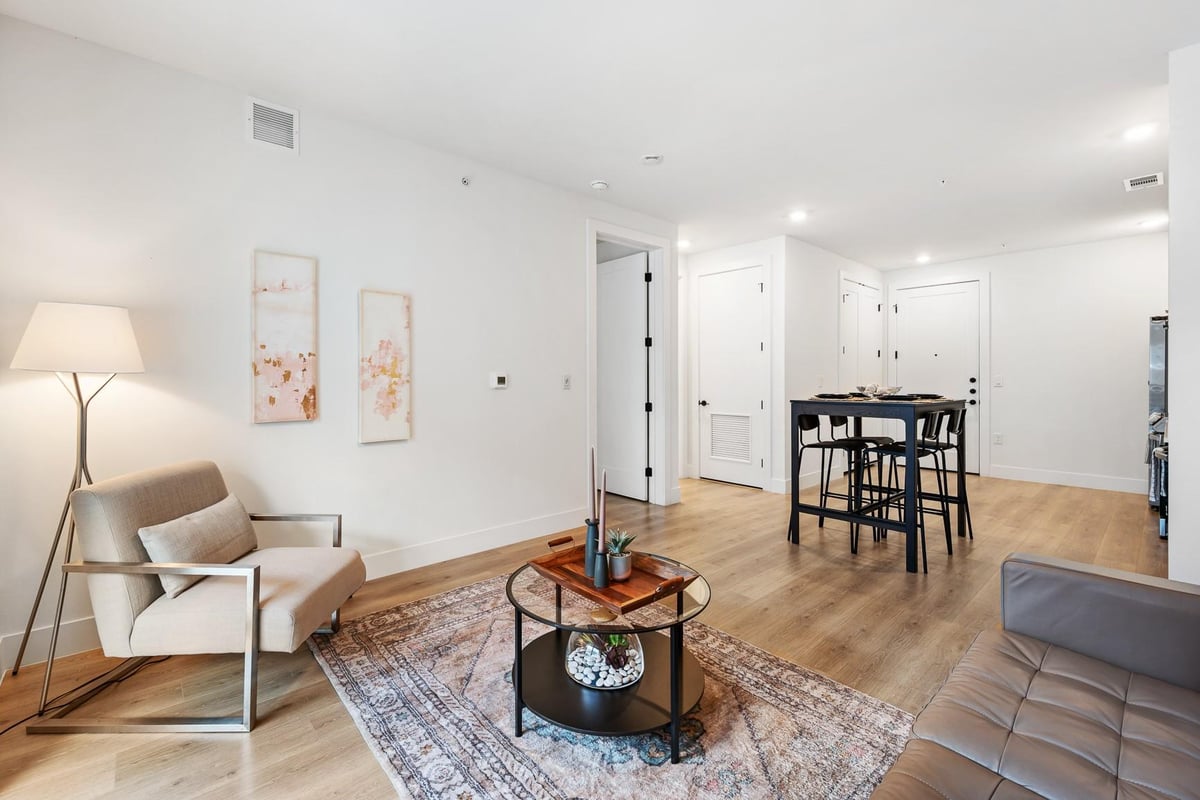 Bathroom at 1701 Simond Ave Unit #201 - 1 bed 1 bath home