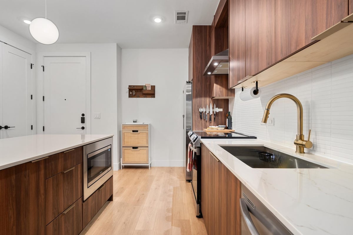 Bathroom at 1701 Simond Ave Unit #215 - 1 bed 1 bath home