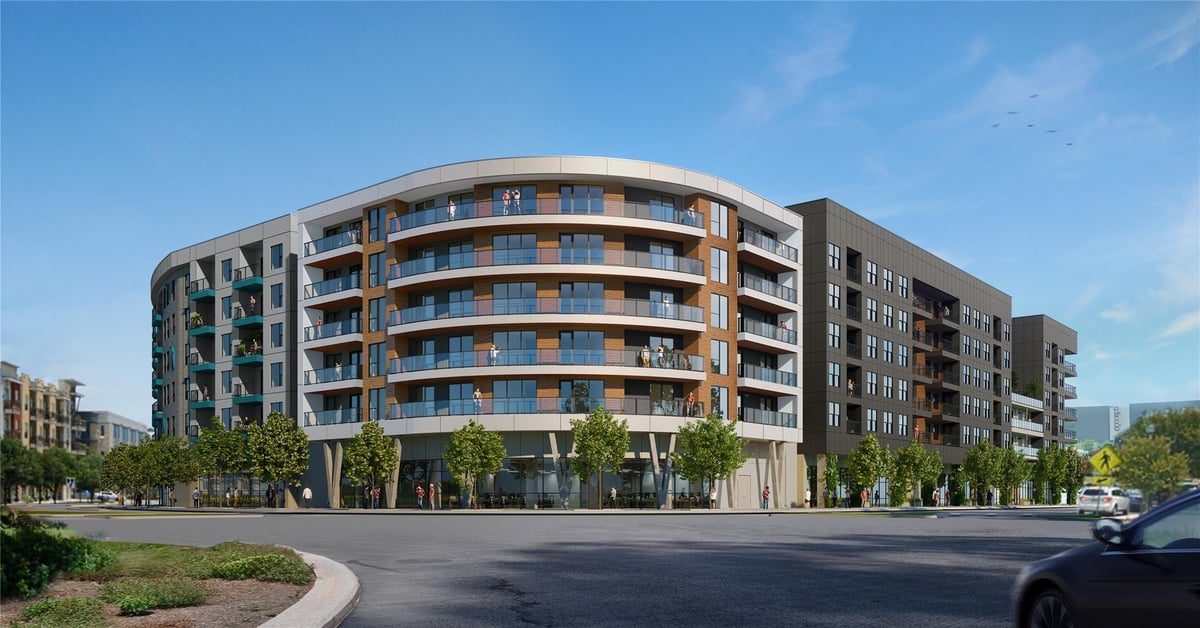 View 1701 Simond Ave Unit #322 in Mueller 1701 Simond Ave Unit #322 - front exterior - Luxury home in Mueller, Austin, TX