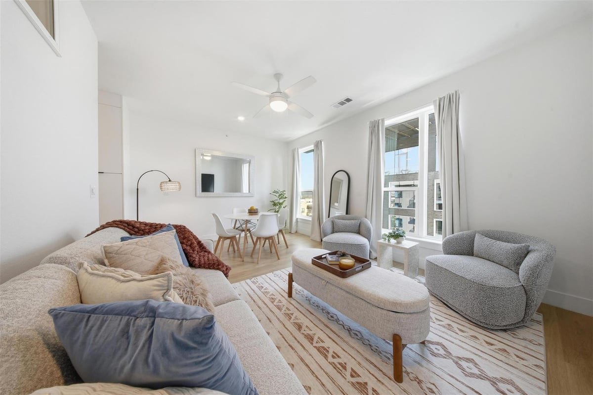 View 1701 Simond Ave Unit #615 in Muller 1701 Simond Ave Unit #615 - front exterior - Luxury home in Muller, Austin, TX