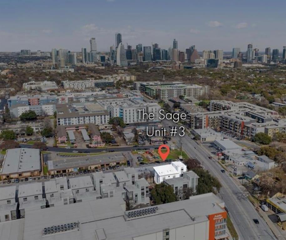 Primary bedroom at 1702 S Lamar Blvd Unit #3 - 2 bed 2 bath home