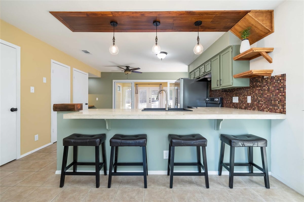 Primary bedroom at 1703 Waterloo Trl Unit #B - 2 bed 1 bath home