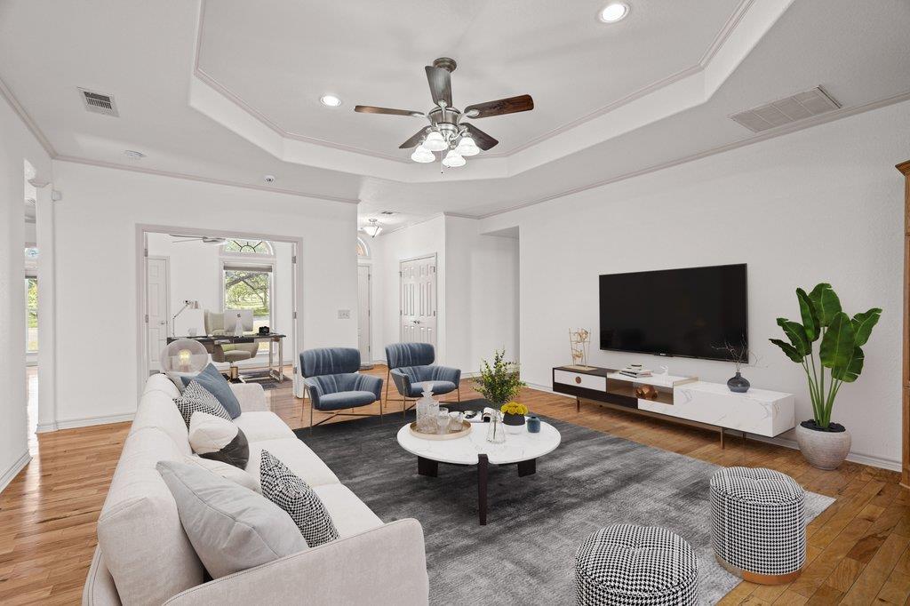 Living area at 1703 Wofford Dr - 3 bed 3 bath home