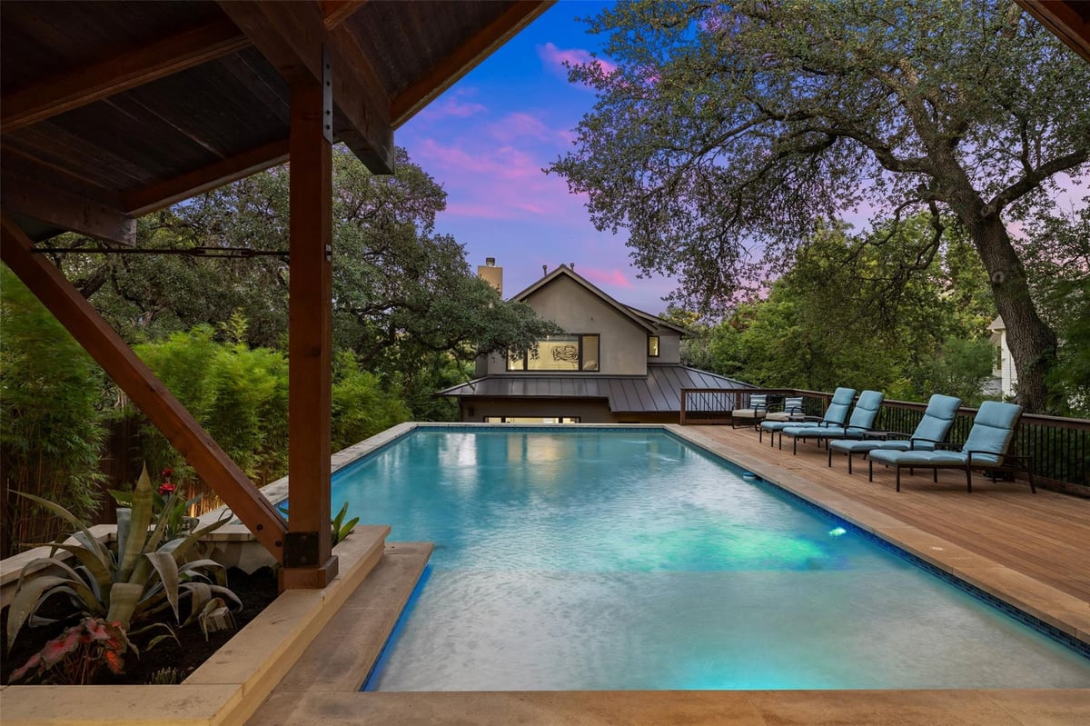 View 1704 East Side DR in Travis Heights 1704 East Side DR - front exterior - Luxury home in Travis Heights, Austin, TX