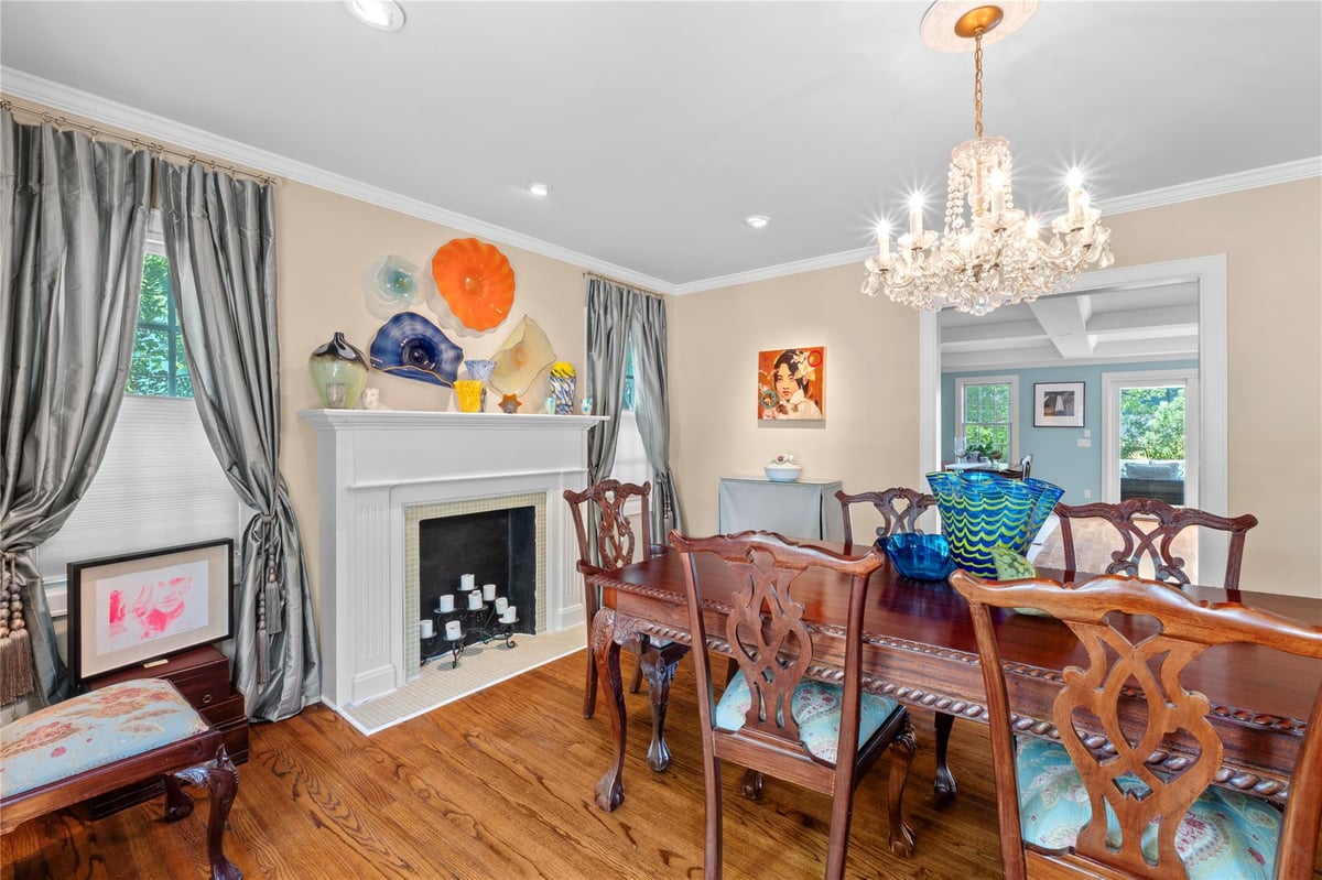 Living area at 1704 W 34th St - 3 bed 2 bath home