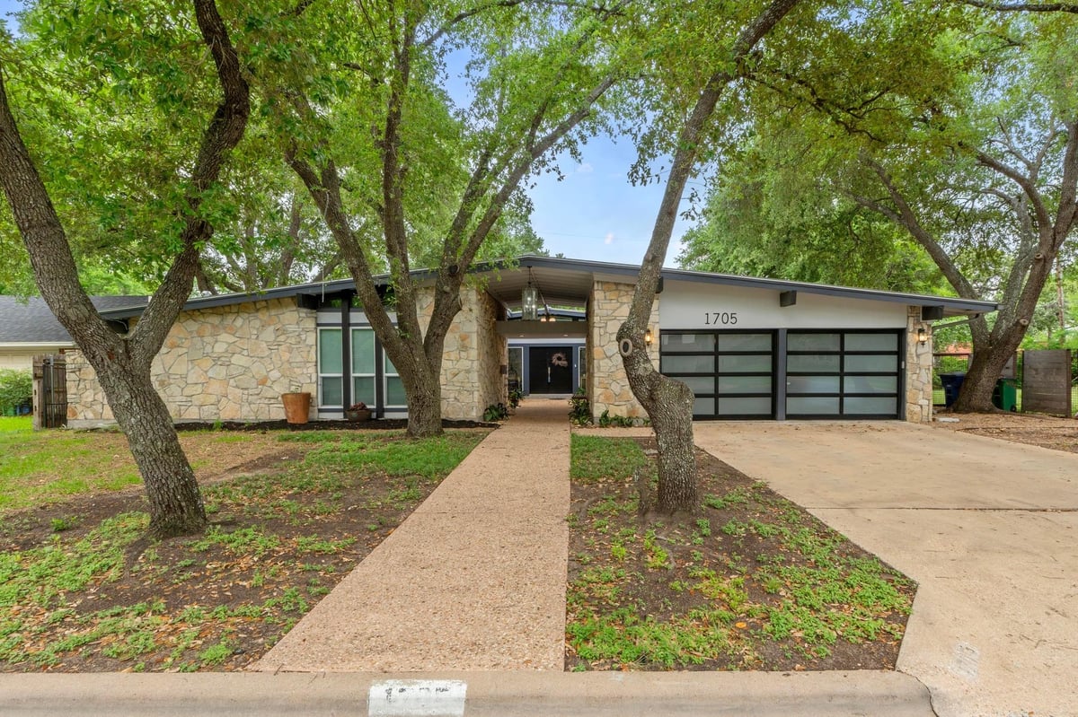 View 1705 Westmoor Dr in Brookside Estates 1705 Westmoor Dr - front exterior - Luxury home in Brookside Estates, Austin, TX