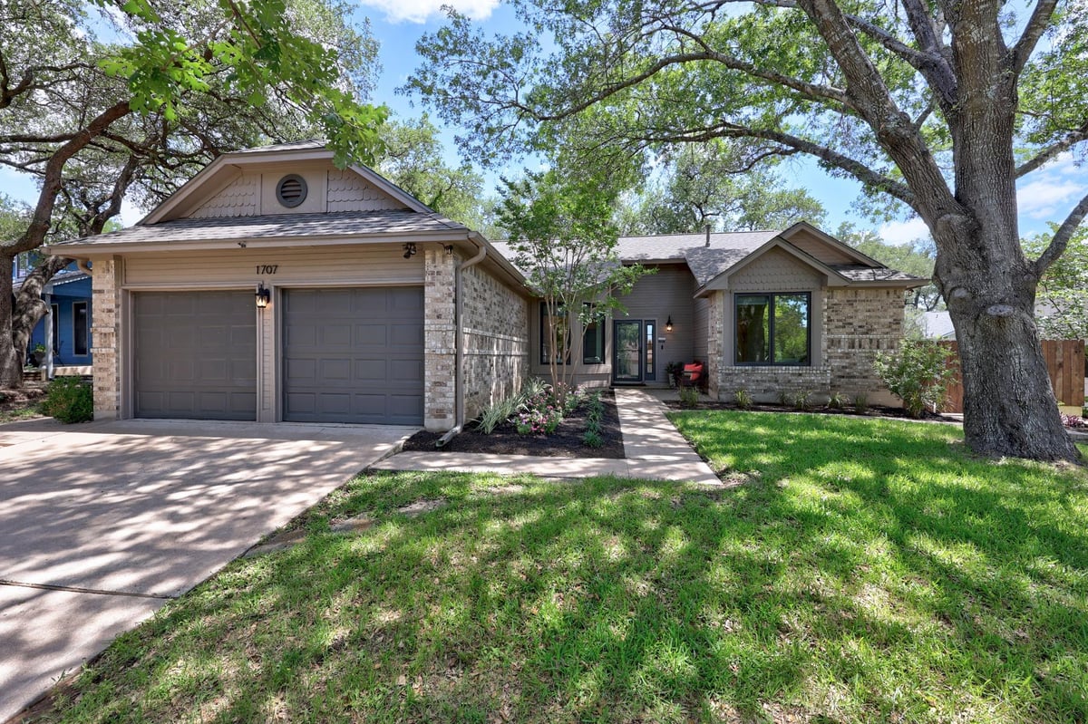 View 1707 Woodwind LN in Gracywoods 1707 Woodwind LN - front exterior - Luxury home in Gracywoods, Austin, TX