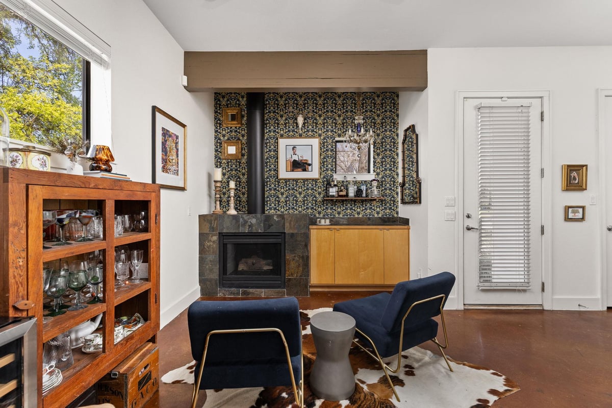 Primary bedroom at 1708 Harvey Unit #1 - 2 bed 2 bath home