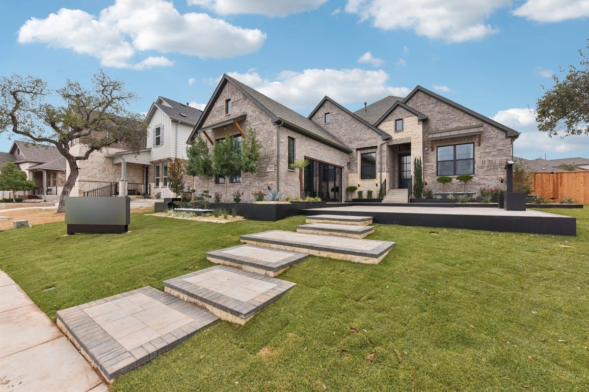 1708 Willow Bean Dr - front exterior - Luxury home in Berry Creek Highlands, Georgetown, TX