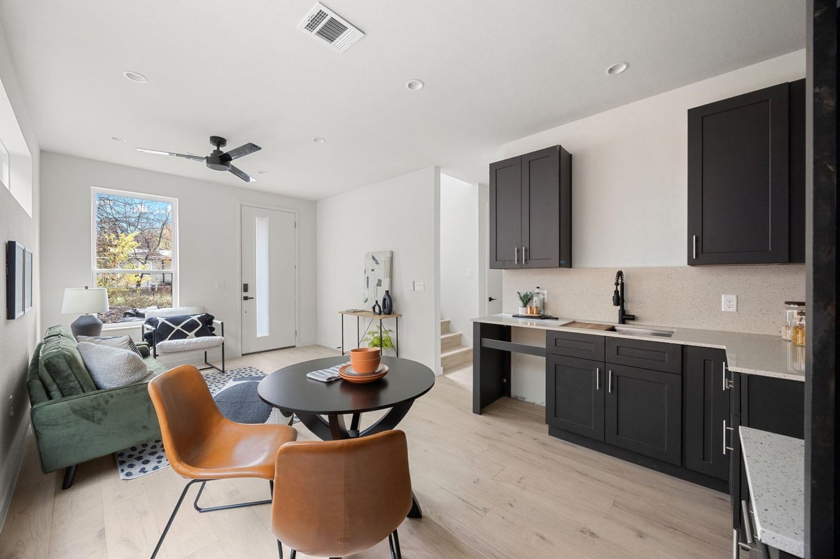 Primary bedroom at 1709 Maple Ave Unit #2A - 3 bed 3 bath home
