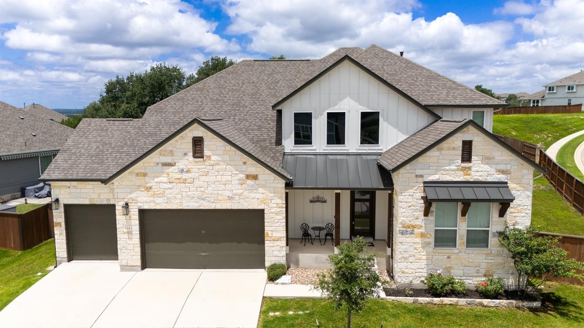 171 Rose Heath LN - front exterior - Luxury home in Orchard Ridge, Liberty Hill, TX