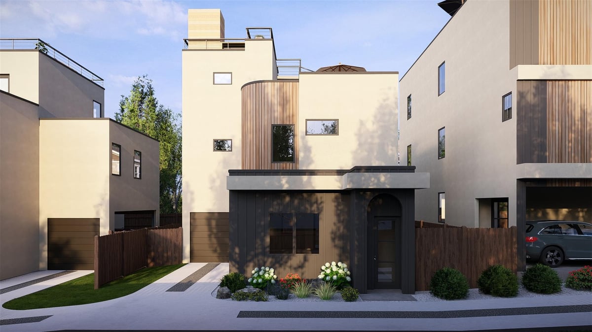View 1710 S 5th St Unit #2 in Bouldin Add North Ext 1710 S 5th St Unit #2 - front exterior - Luxury home in Bouldin Add North Ext, Austin, TX
